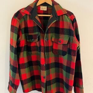 Vintage Melton Winter Master Plaid Wool Shirt/Jacket